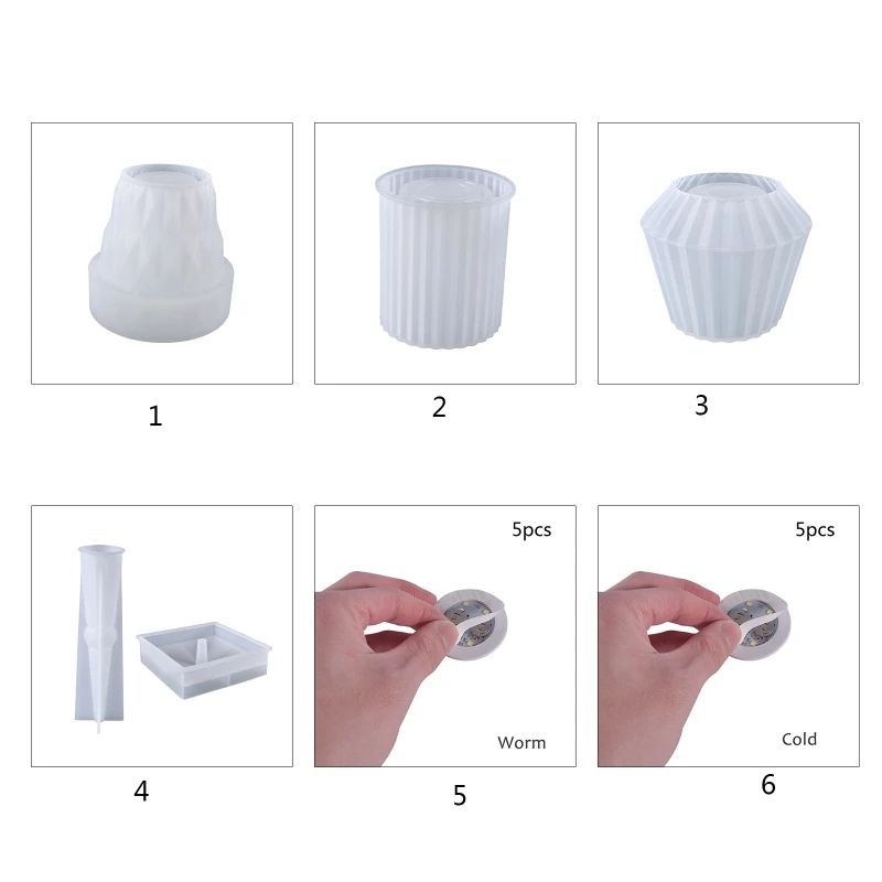 

Crystal Table Lamp Epoxy Resin Mold DIY Table Lampshade Silicone Mold Home Decor