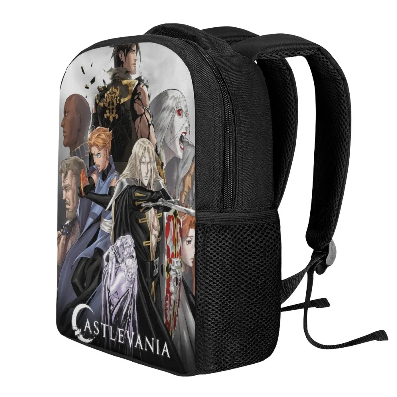 Twoheartsgirl Anime Castlevania Backpacks Pencil Case 2Pcs/Set Mini Kids Boy School Bags Mochila Childen Back to School Bookbags