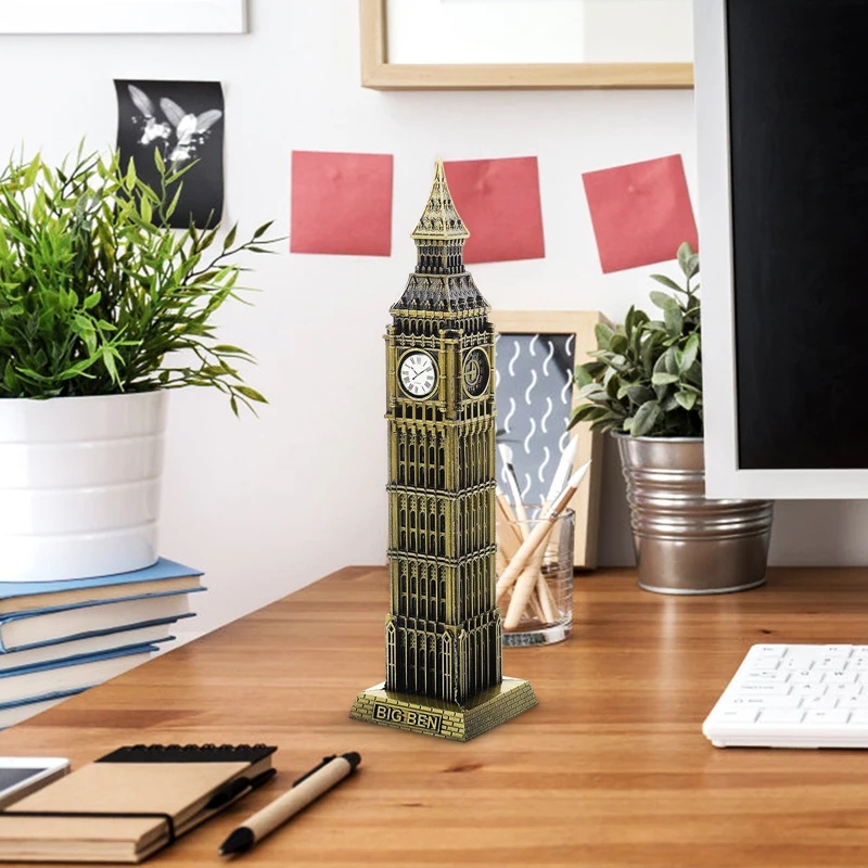 

Big Ben Building Model Architectural Statue London Metal Statues Sculptures Alloy Sculpture Bronze Clock Tower Landmarks