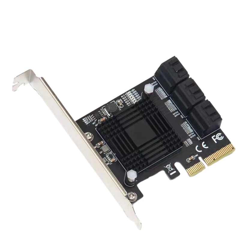 

PCI-E to 6-Port SATA 3.0 Expansion Card, Computer SATA Array Adapter Card, High-Speed Card