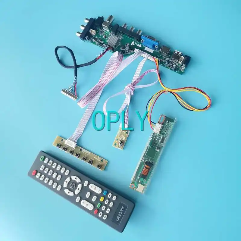 

DVB 3663 Digital Driver Board Fit QD15TL01 QD15TL02 QD15TL03 Kit 1280*800 1-CCFL 15.4" 30 Pin LVDS USB VGA AV RF HDMI-Compatible