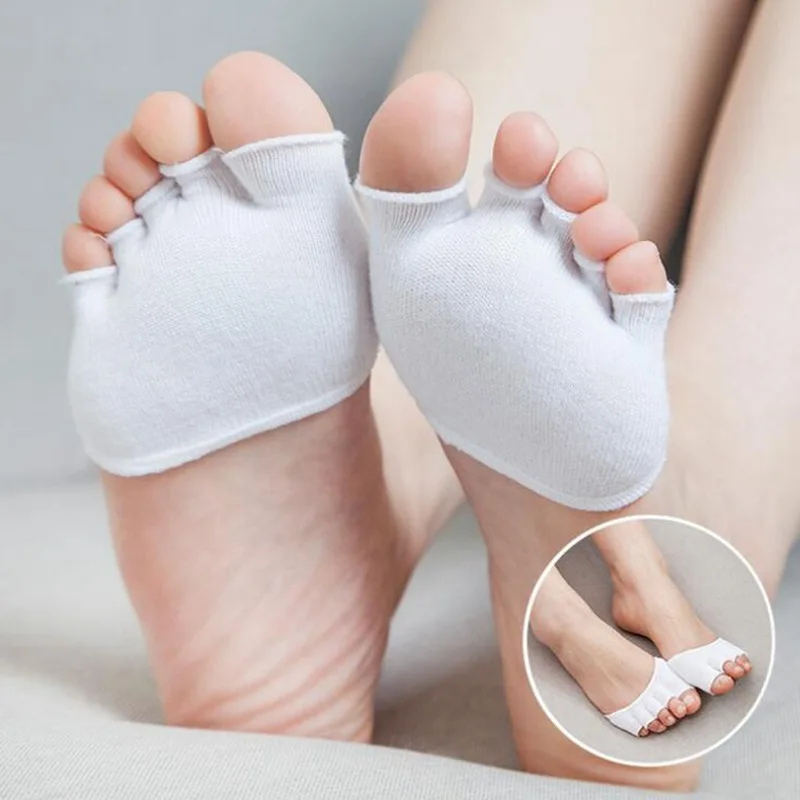 

Five-finger Socks Women Socks Invisible Female Summer Cotton New High-heeled Short Half Palm Shallow Port on-slip Open Toe Socks