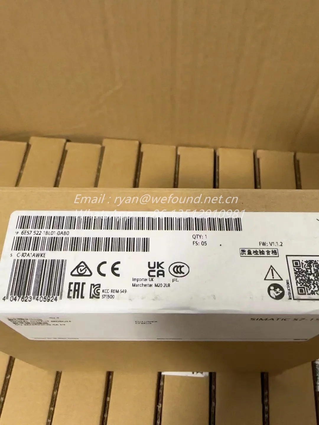 6ES7522-1BL01-0AB0 для SIEMENS SIMATIC S7-1500 цифровой выходной модуль