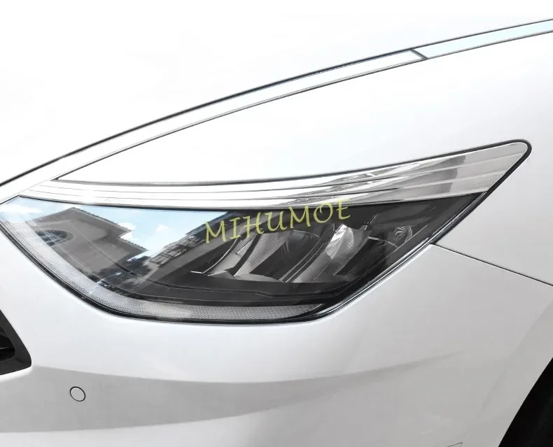 Для Hyundai Sonata 2020-2023 хромированная фара крышка для бровей аксессуары