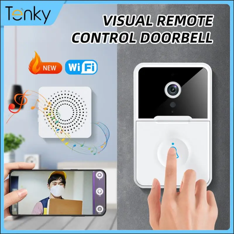 

Visual Doorbell WiFi Wireless Variable Sound Intelligent Security Doorbell Two-way Intercom Video Camera Remote Video Smart Home