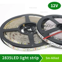 5m led strip 2835 smd 60ledsm waterproof flexible led tape 12v decoration ribbon led light led stripe rgb24key controller