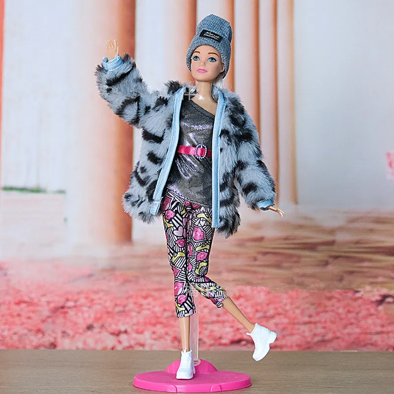 11 Joints Movable Doll With Clothes Suit Girls Play House Dr