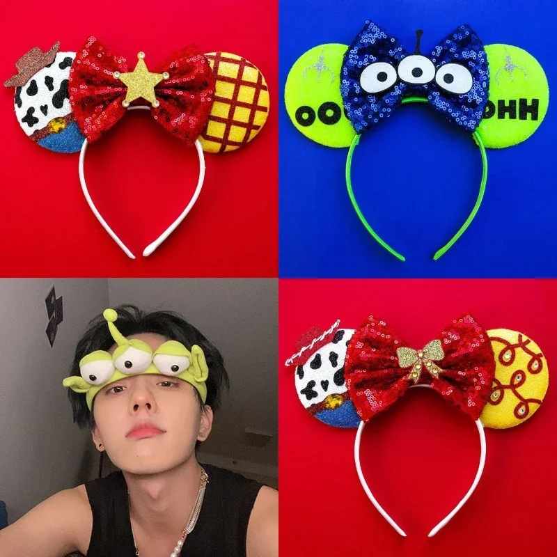Disney Monsters University Ears Head Band Women Pixar Sullivan Headband Girl Inc Hair Accessories Kid Wazowski Hairband