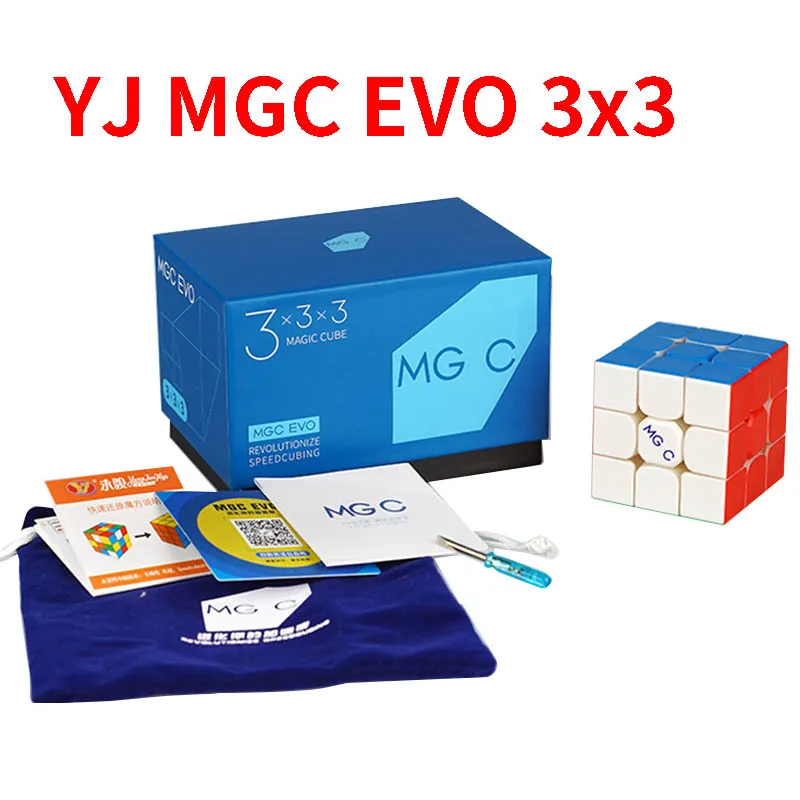 

Yj Mgc Evo 3x3 Magnetic Cube Speed Evolution Magic Puzzle Stickerless Yongjun MGC EVO 3x3x3 Cubo Magico Toys for Children