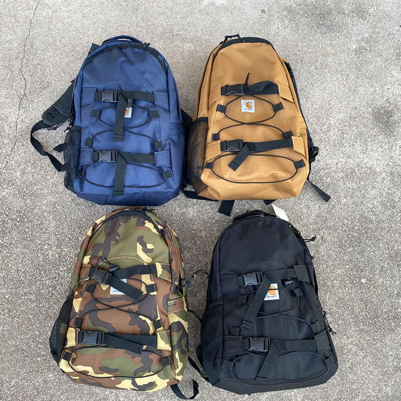 

Fashion Carhartted Backpack Unisex Street Trend Knapsack Male Casual Backpacks Sports Travel Laptop Bag Student Bags