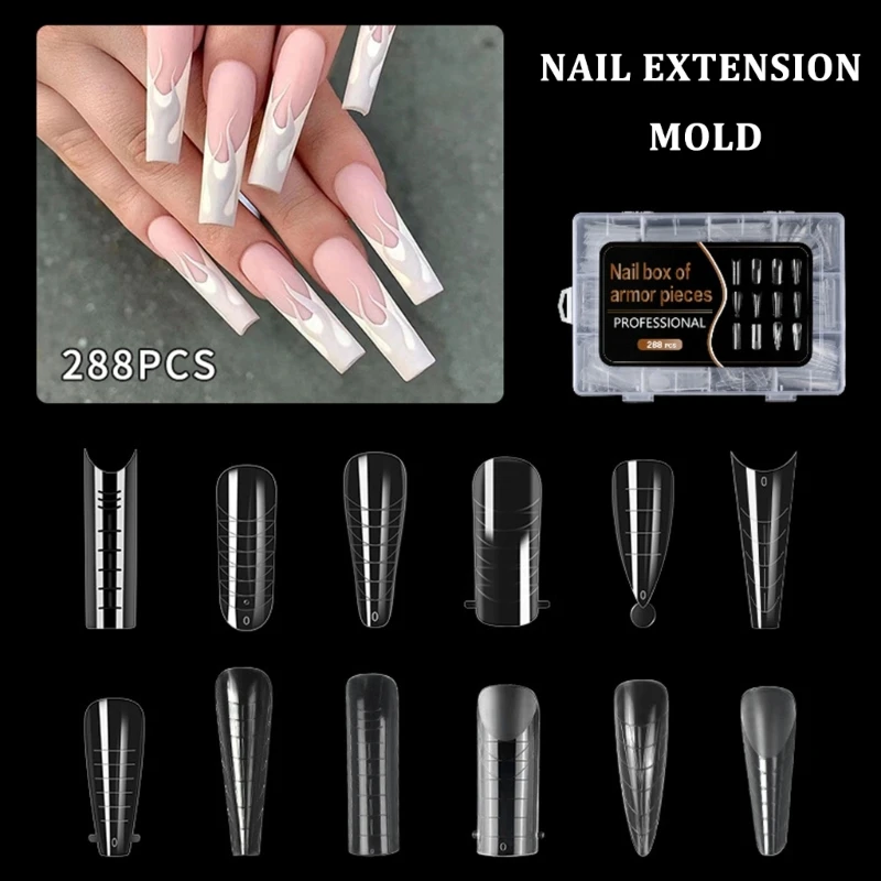 288x/набор форм для ногтей формы наращивания с полным покрытием салона