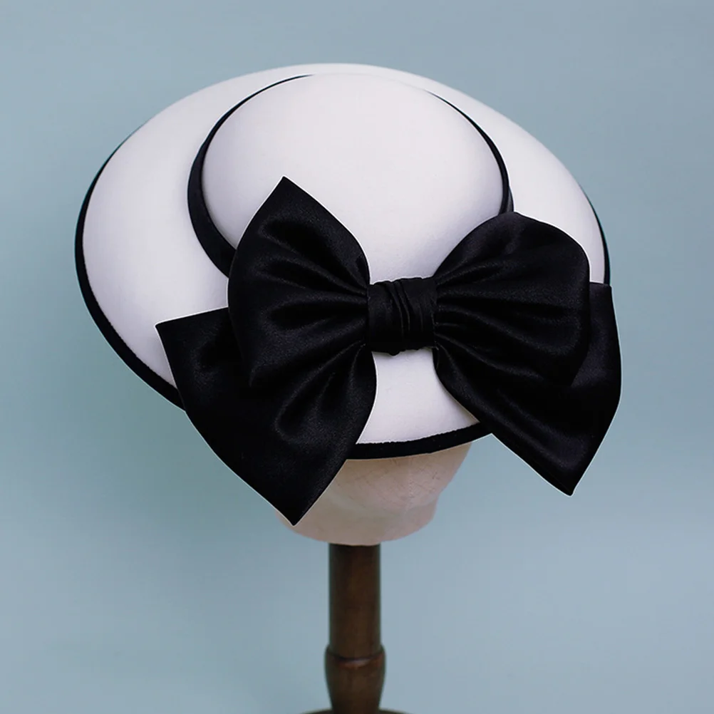 

Hat Party Wool Cap Women Church Hats Dress Tilt Derby Dinner Clcohe Bow Ladies Formal Weddign Cocktail Pillbox Floppy Wide