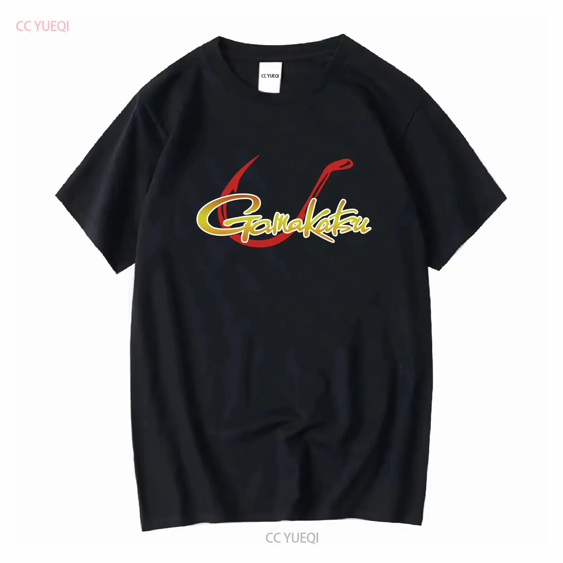 Фото Мужская футболка Gamakatsu Fishing Logo S 2XL с длинными или короткими рукавами, винтажная стильная слегка уличная одежда, удобная графика №1