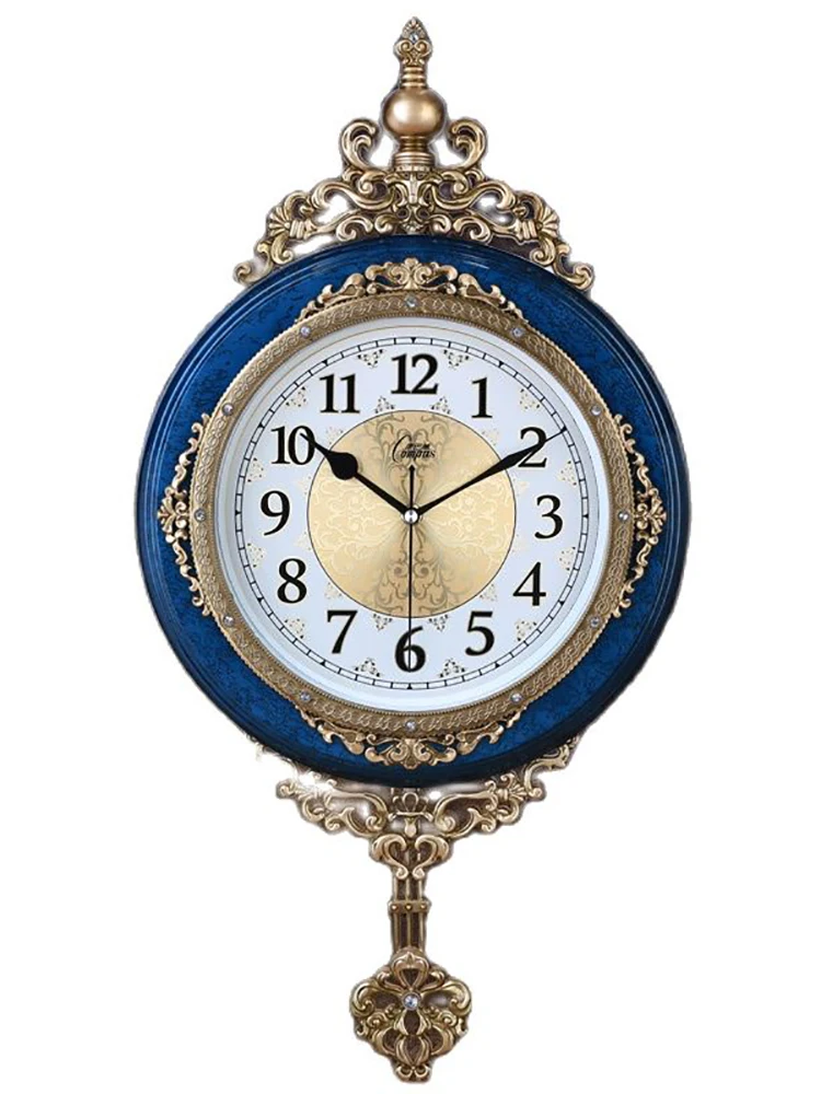 

Nordic Wall Clock Vintage Metal Pendulum Clocks Swing Living Room Wall Watches Home Decor Silent Duvar Saati Gift