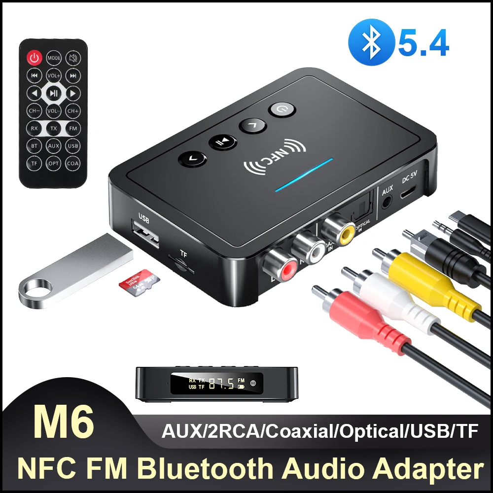 3 5 мм AUX/RCA/USB U диск/TF вход Bluetooth приемник передатчик 4 пульт дистанционного