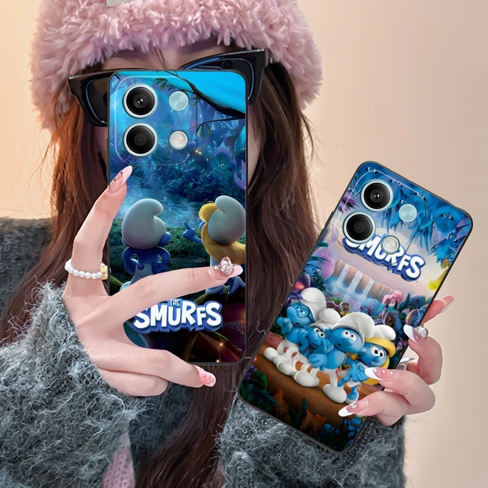 Smurfs Smurfette Smart Чехол для мобильного телефона Xiaomi Redmi Note 13 12 11 10 9 8 7 6 S A Pro Lite Plus 5G