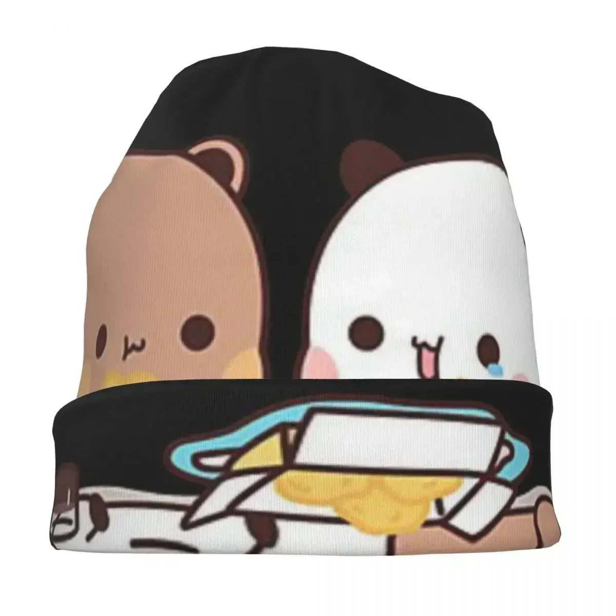 Панда Брауни Медведь Моти Кошки Skullies Шапки Теплые осенне-зимние уличные шапки