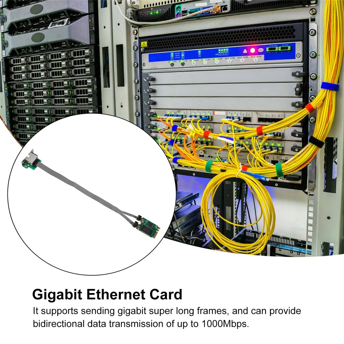 

Mini PCIE Network Card M.2 A+E to RTL8111F Gigabit Ethernet Card Single Port RJ45 Ethernet Network Card