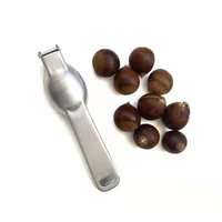 2pcs stainless steel 430 multifunctional chestnut opener nut shell cross chestnut clip kitchen tool