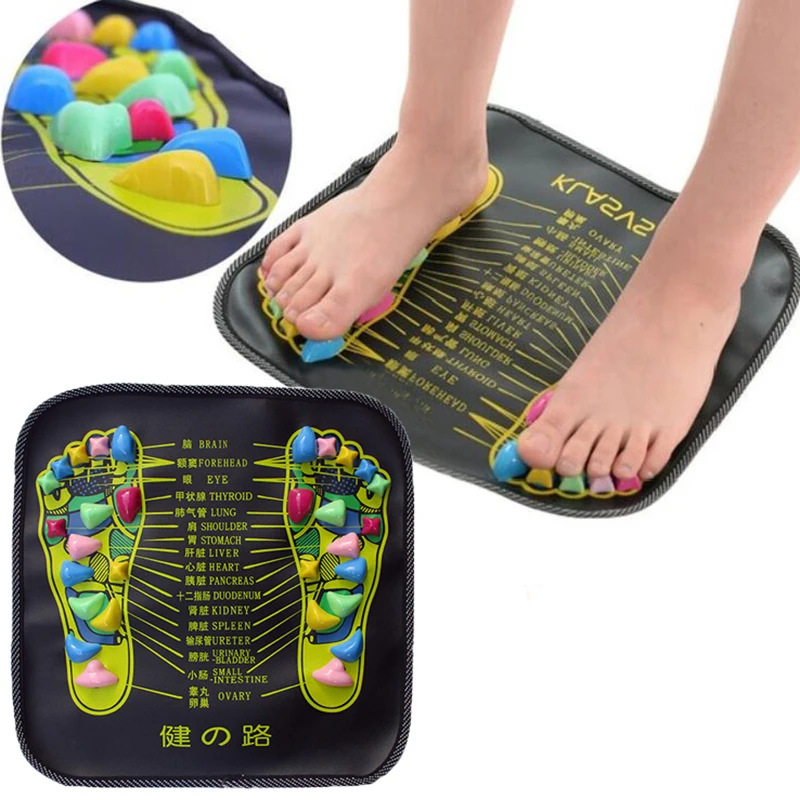 

Stress Relief Reflexology Walk Stone Road Foot Massage Mat Acupressure Relax Massage Pad Trigger Point Heath Therapy Relax Pain