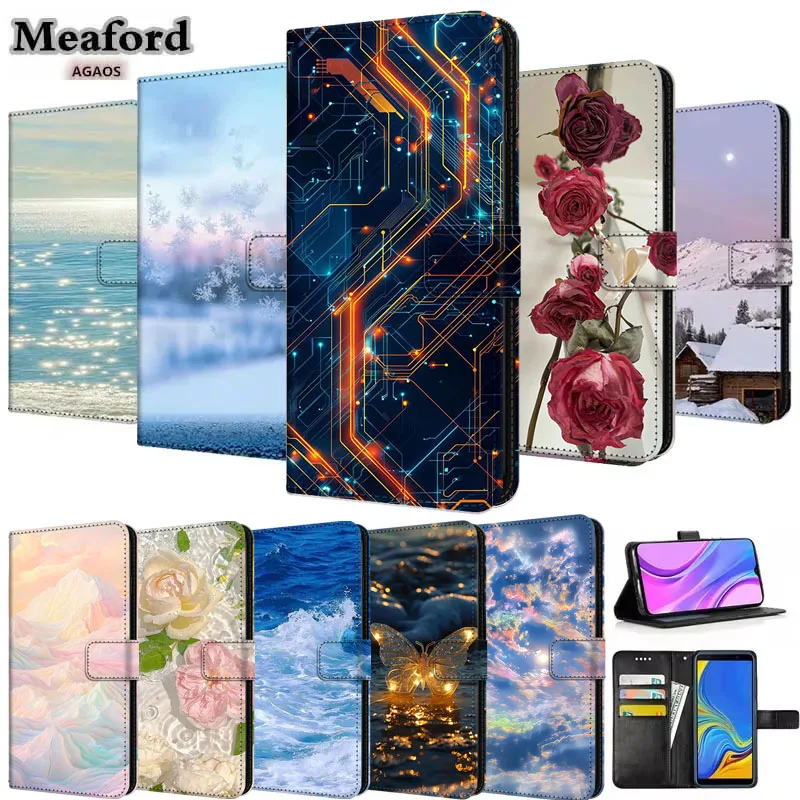Фото Флип-кожаный чехол для Realme C31 C71 C55 C35 C30, чехол с магнитной подставкой для телефона, сумка для Oppo Realme C30 C 30 31 55 75 71 №1