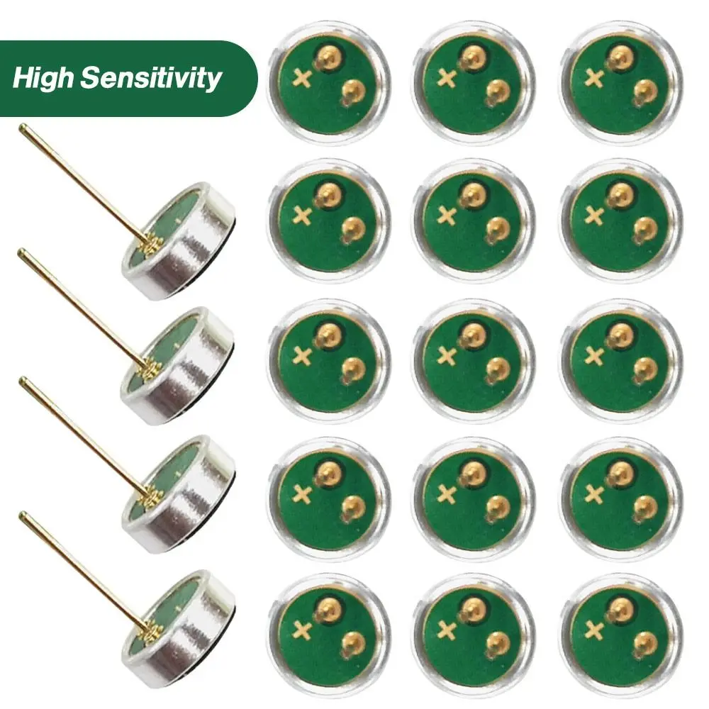 

20 шт., высокочувствительный микрофон с 2-контактным разъемом, 6022P