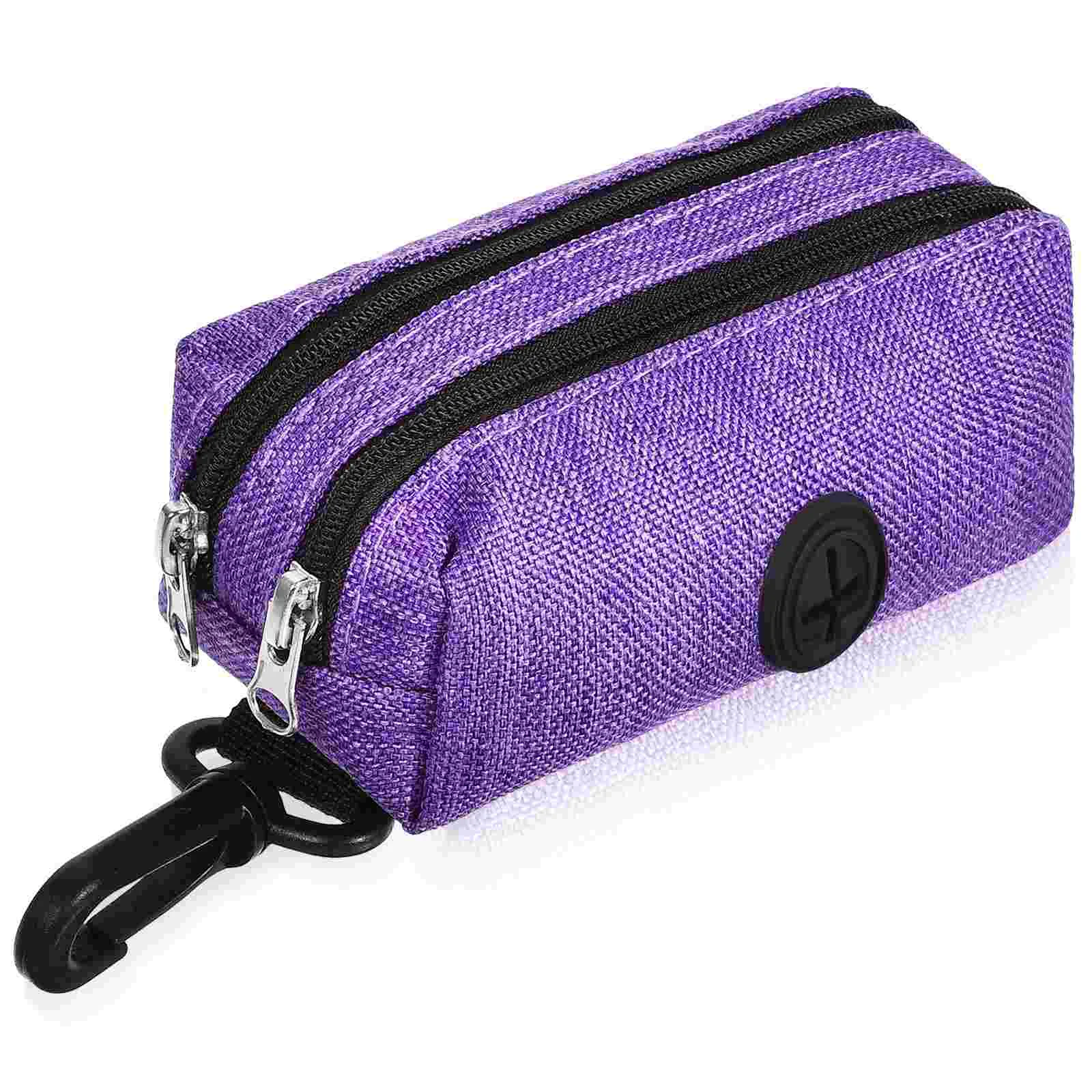 

Dog Poop Bag Dispenser Doggy Waste Bag Holder Oxford Cloth Dog Poop Bag Holder Leash Attachment