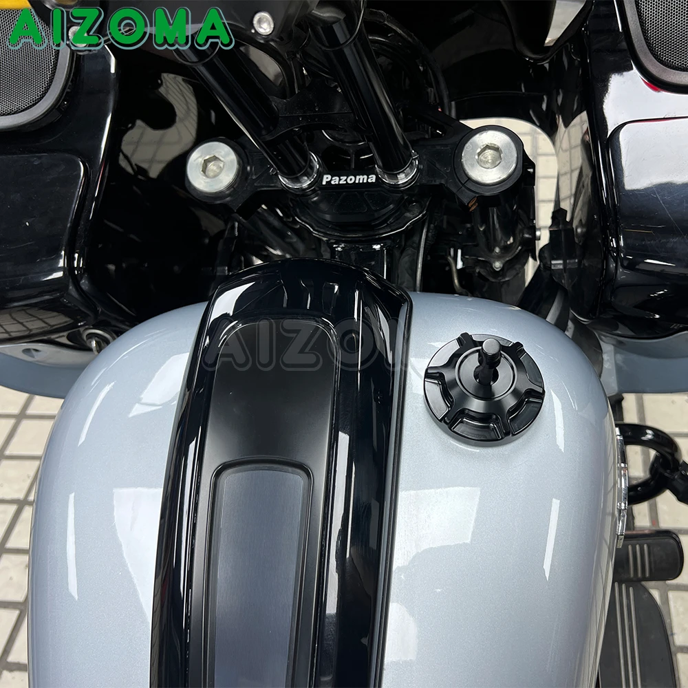 Фото Крышка топливного бака мотоцикла с вентиляцией, универсальная для Harley, все модели с внутренней резьбой, кроме Touring 2023.5-2025 №4