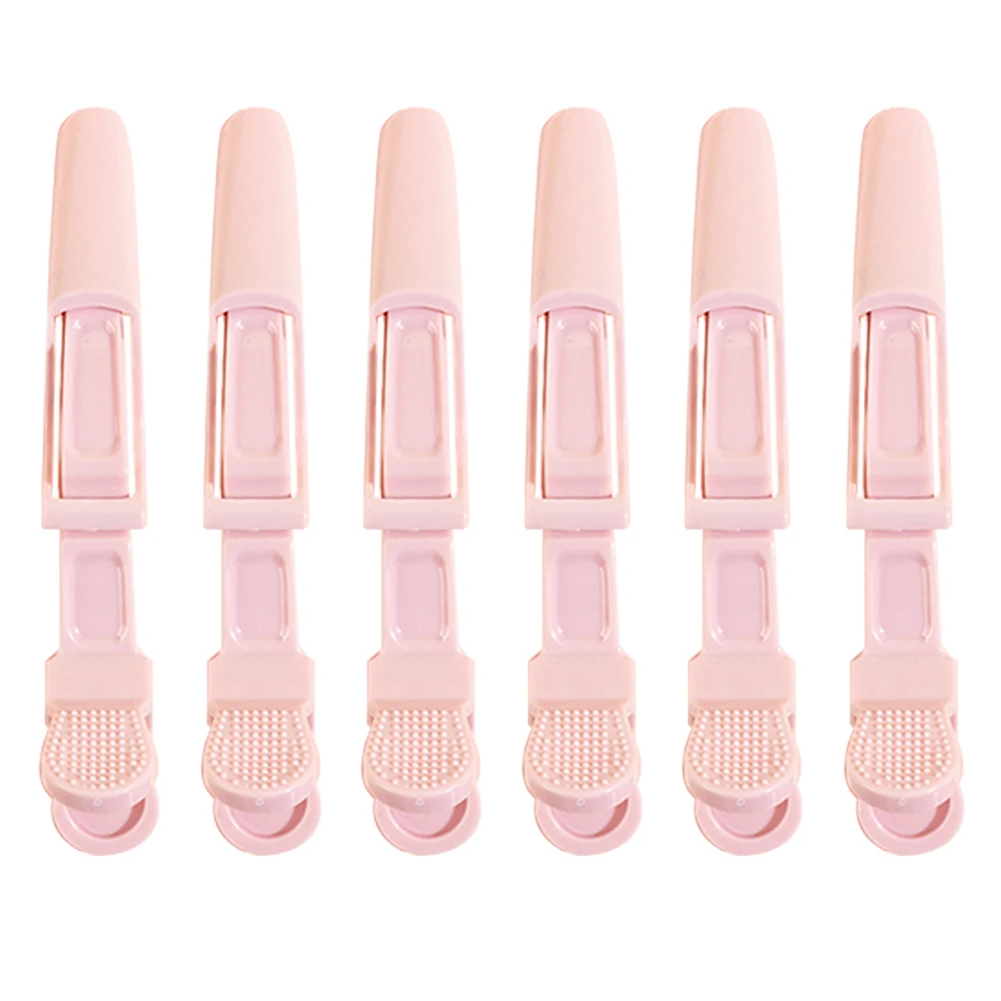 

6 шт./лот пластиковые зажимы для волос, зажимы для волос, зажимы-КРОКОДИЛЬЧИКИ для парикмахерской, аксессуары для укладки волос, заколки для ...