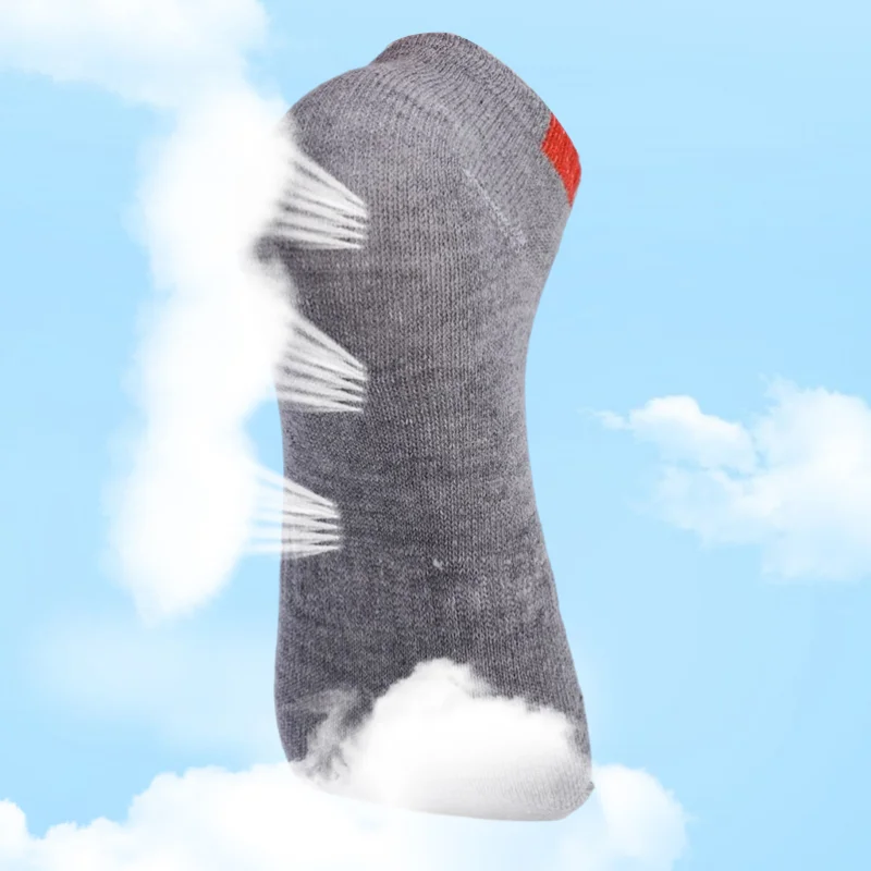 5pairs Summer Cotton Men Sport Short Socks Spring Breathable Mesh Sport Invisible Thin Sock Sweat Deodorant Low Tube Short Sox