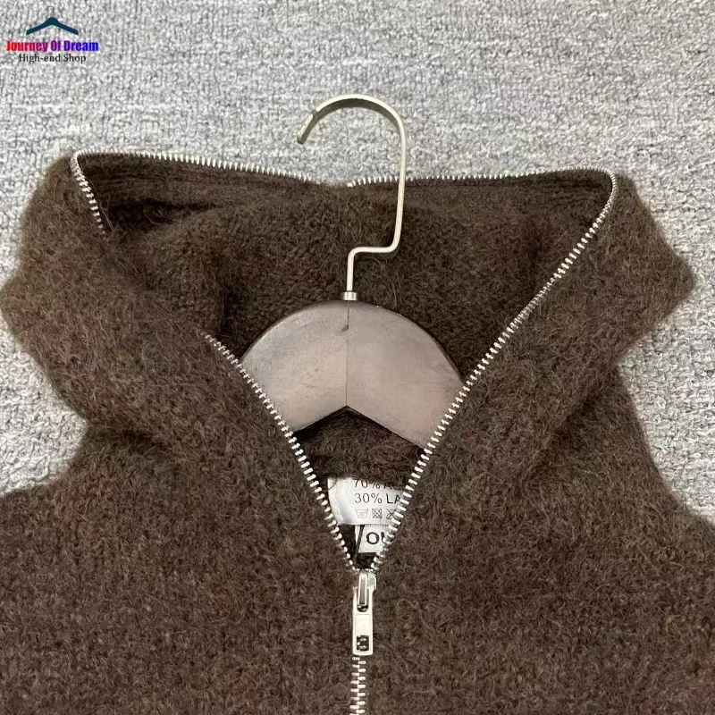 Мужской и женский кардиган высшего качества с полной молнией Our Legacy из мохера