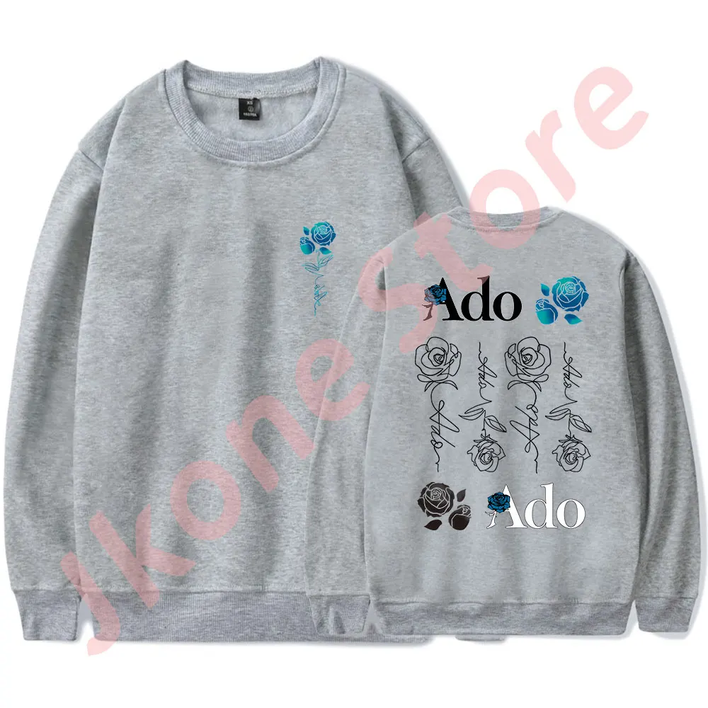 Толстовки с круглым вырезом Ado Blue Rose Wish World Tour Merch модные повседневные футболки