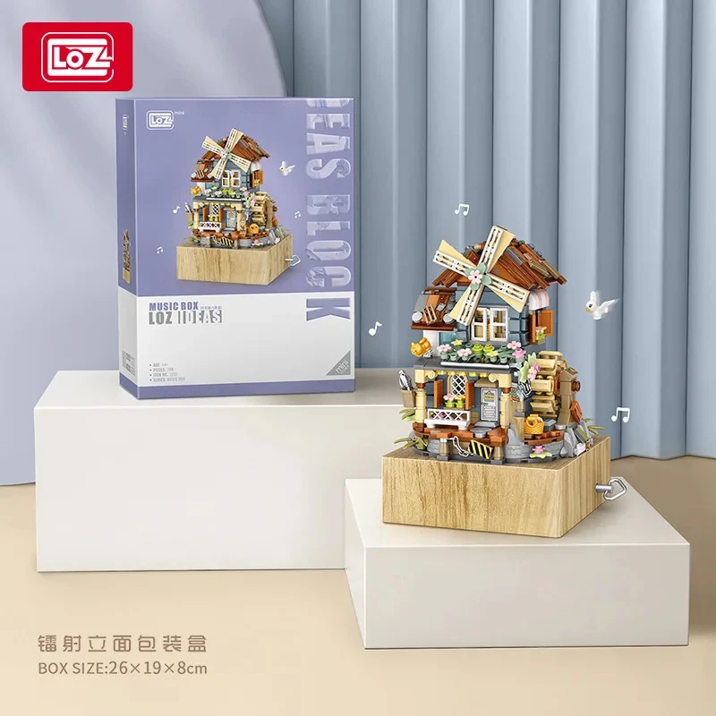 LOZ Музыкальная ветряная мельница из пластика