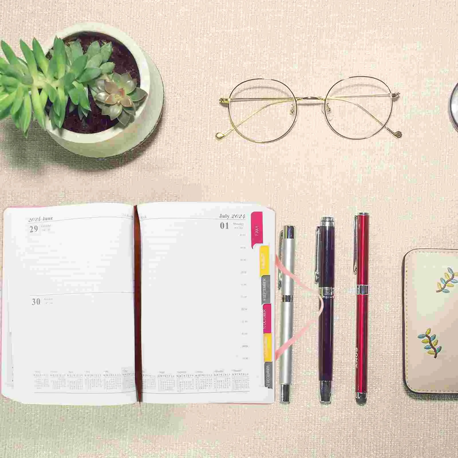 

Dividing Line Schedule Planner Daily Portable Notebook Planning Monthly Notepad