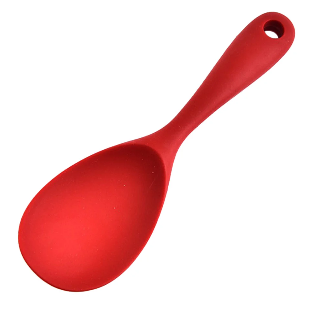 

Rice Spoon Paddle Spatula Scoop Serving Ladle Silicone Server Cooker Kitchen Potato Scooper Standing Spoons Sillymannsalad