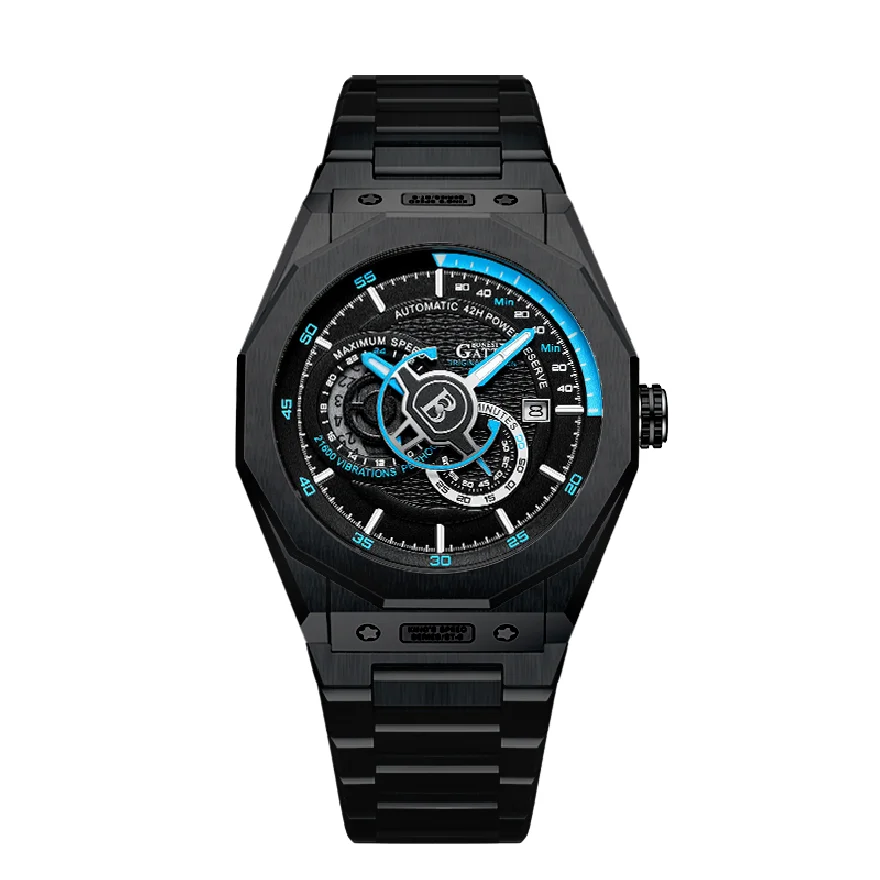 

BONEST GATTI Men Automatic Watch Luxury Watches Fashion Mechanical Wristwatch Waterproof Sapphire Luminous Steel Strap Reloj