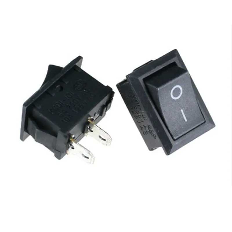 

5/10 шт. кнопочный переключатель 10x15 мм SPST 2Pin 3A 250 В KCD11 защелкивающийся кулисный переключатель 10 мм * 15 мм черный, красный и белый