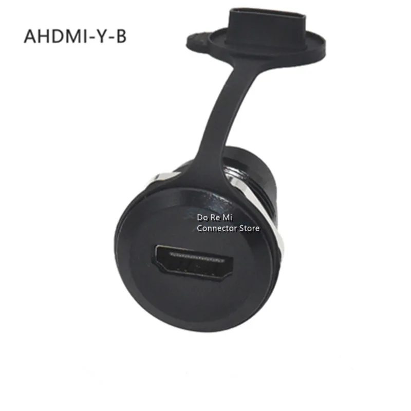 

1 шт. круглый HDMI-совместимый двойной модуль 4K HD стойка шкафа в сборе с гнездом на гнездо 2,0 разъем для аудио и видео передачи данных