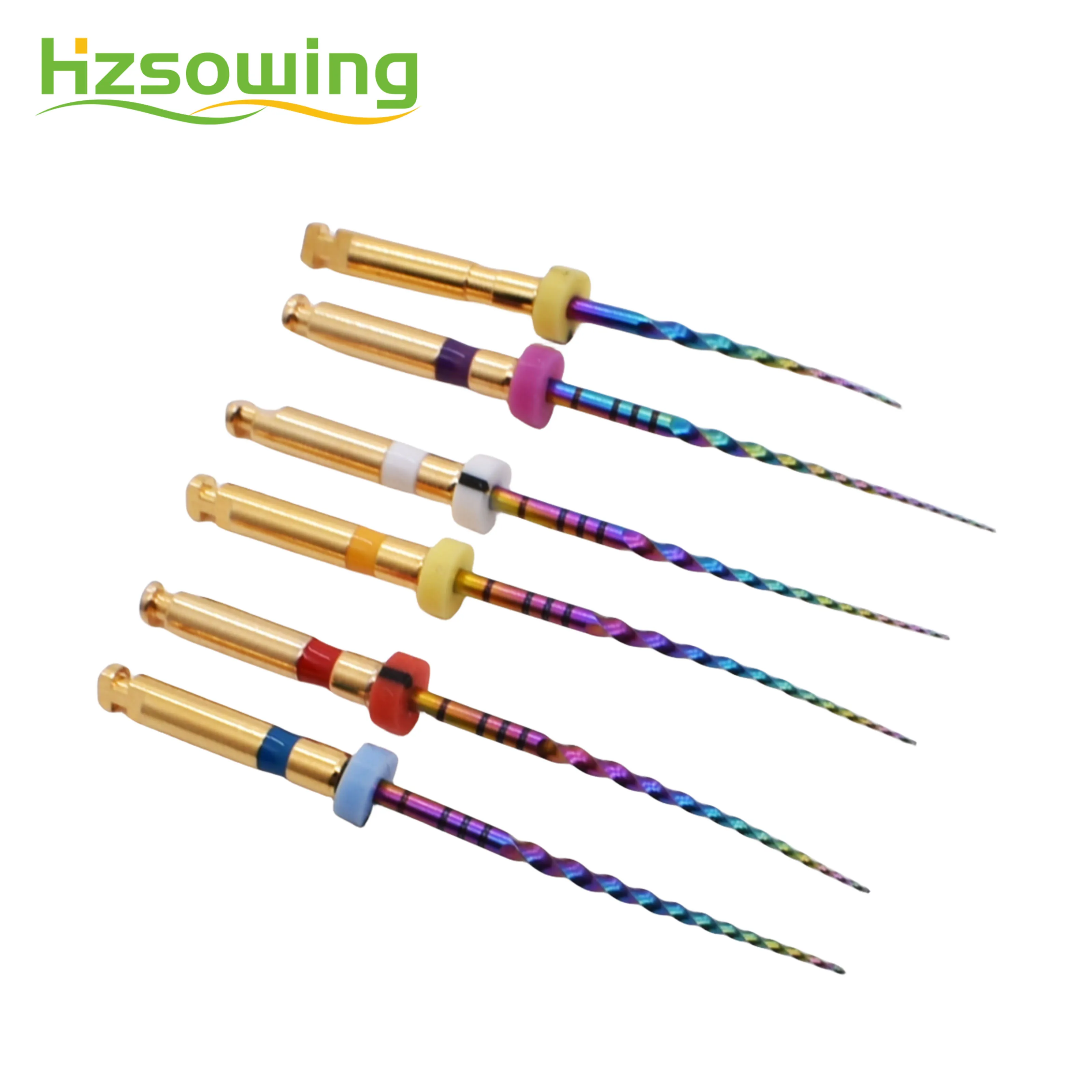 Радужные роторные файлы эндонтические материалы пилки для корневых каналов