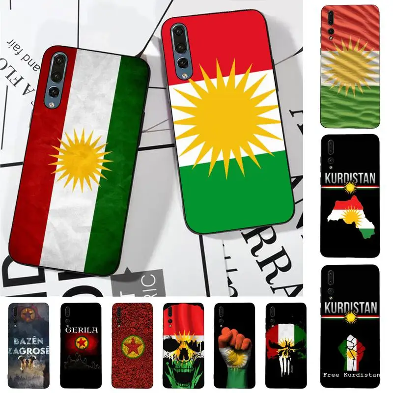 

Kurdistan Flag Phone Case for Huawei P30 40 20 10 8 9 lite pro plus Psmart2019
