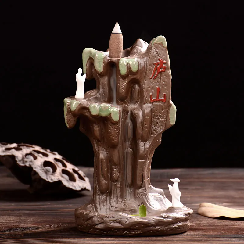 Высокая гора Лушань пейзажная курильница домашний декор дым обратный поток