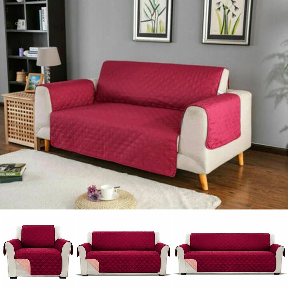 

1 2 3 Seater Waterproof Sofa Cover Pet Dog Kids Sofa Mat Couch Slipcovers For Living Room Furniture Protector Covers