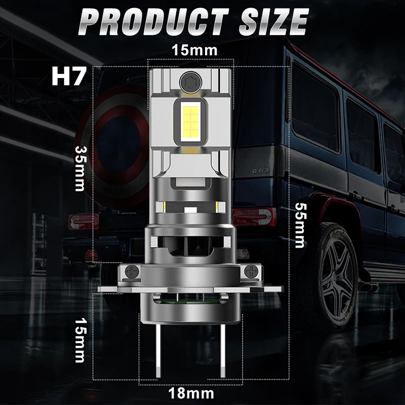 Dualvision H7 Беспроводной Миниатюрный Налобный Фонарь 7035 Csp 6000k Холодный Белый Свет