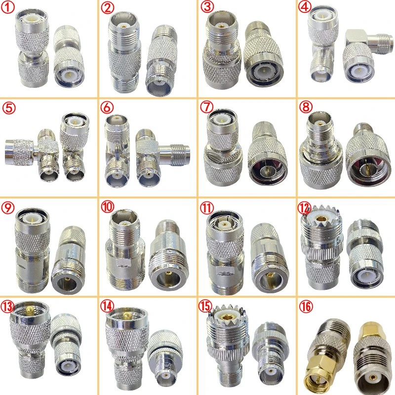 

1Pcs TNC To SMA N Type SL16 UHF PL259 SO239 Male Female TNC Connector N Type UHF SMA PL259 SO239 To TNC RF Fast Delivery Copper