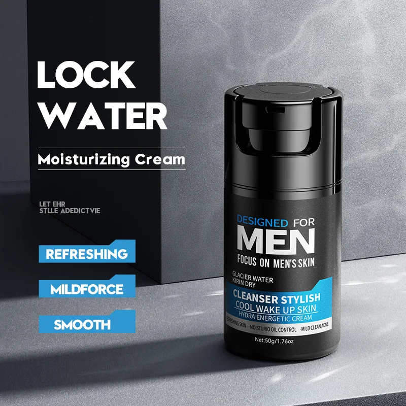 

Men's Face Cream Cool Style Nourishing Moisturizing Vital Firming Skin Oil-control Stylish Cool Wake Up Skin Designed For Men