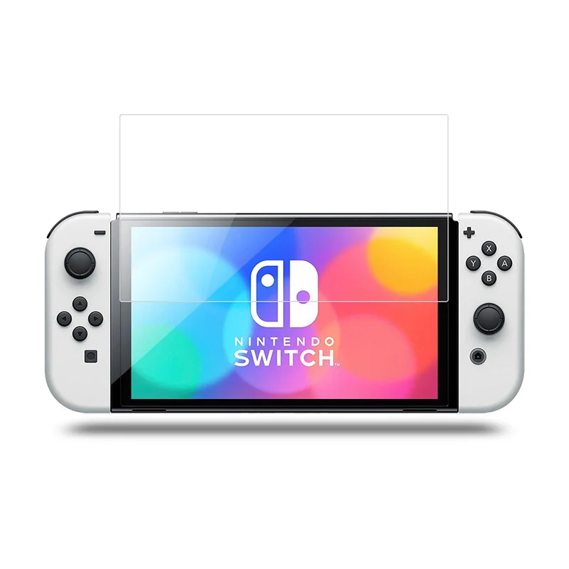 HD Tempered Glass for Nintendo Switch OLED Vidrio Screen Protector for Nintendo Switch OLED Clear Transparent 9H Protective Film
