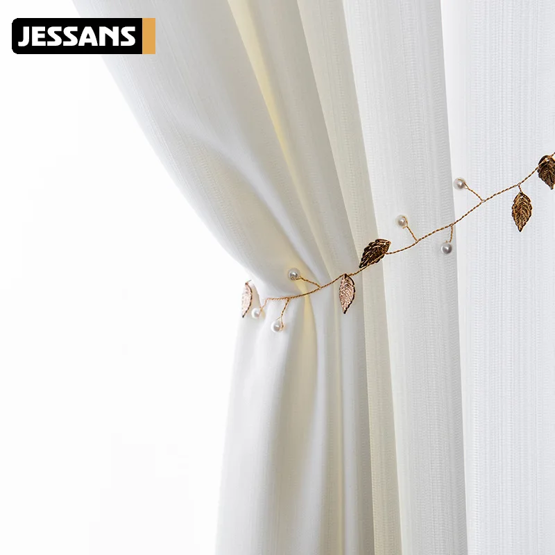 

Korean Gauze Thin Window Gauze White Texture Gauze Hall Curtains for Living Dining Room Bedroom Bay Window Cloth with Gauze