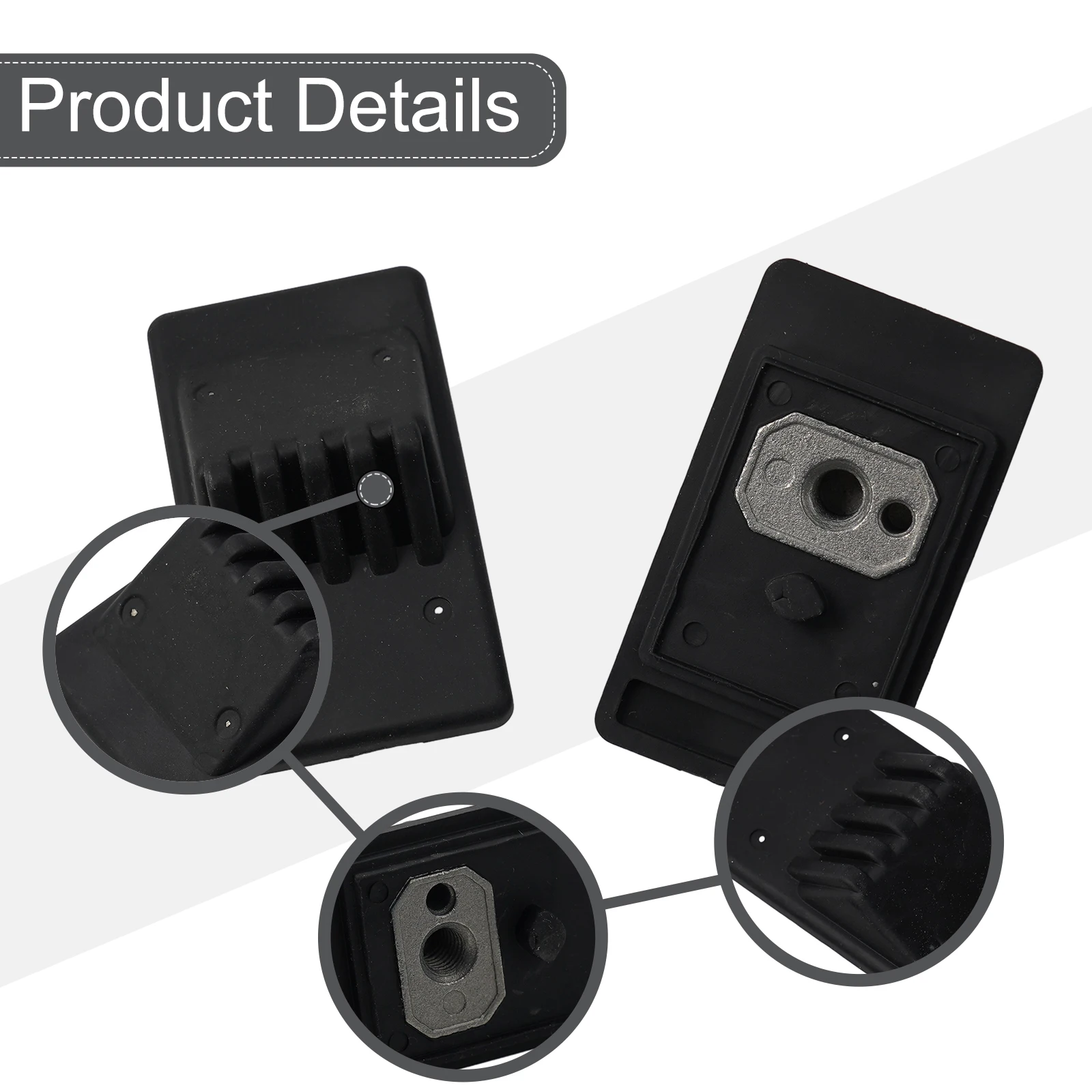 Автомобильный Черный ограничитель задней крышки 2 шт. резиновый буфер 2107500326