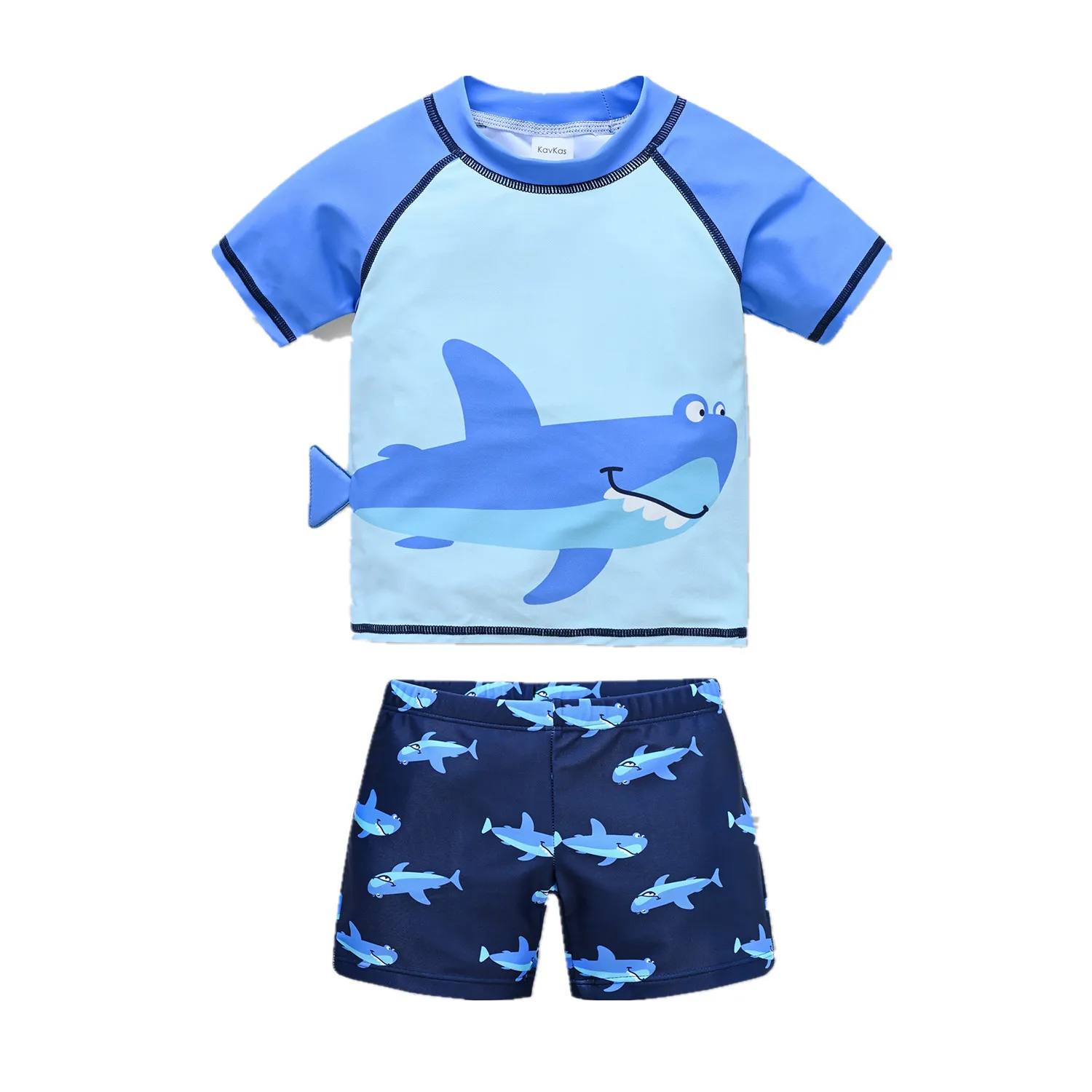 

Newborn Baby Toddler Boys Swimsuit Sets 12M-8T Fish 2PCS Boy Swimwear Children Bathing Suit Beachwear Short Sleeve Kids Boy Surf