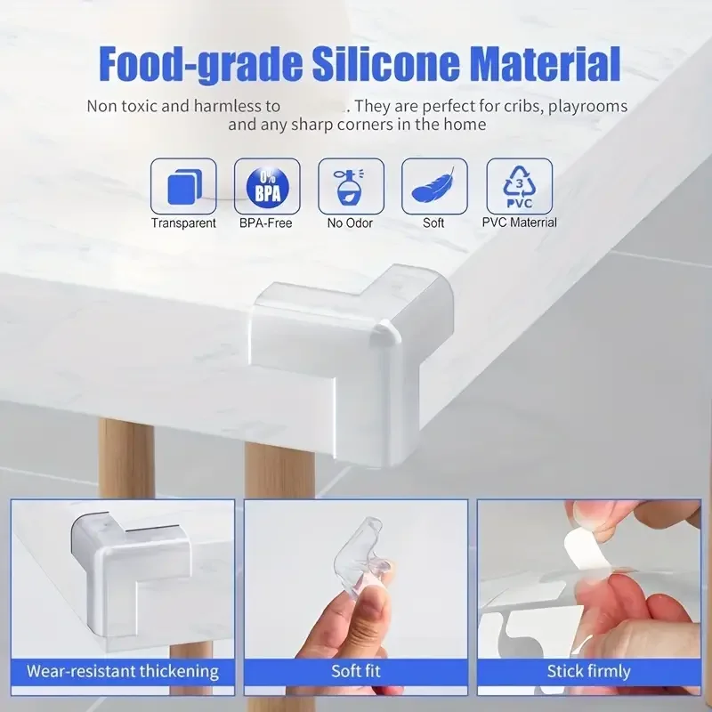 Т-образная мебельная угловая защита безопасная для детей ножек стола от